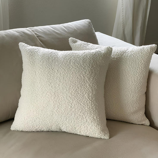 2 Adet Peluş Teddy Puffy Dekoratif Dekoratif Hediyelik Kırlent - Yastık Kılıfı